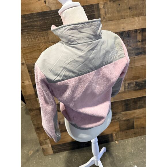 The North Face- Pink / Gray Fleece Zip-Up -Girls Size 5P - Picture 6 of 6